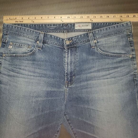 AG Adriano Goldschmied The Graduate AG-ED Tailored Leg Denim Blue Jeans size 38 - Picture 8 of 14